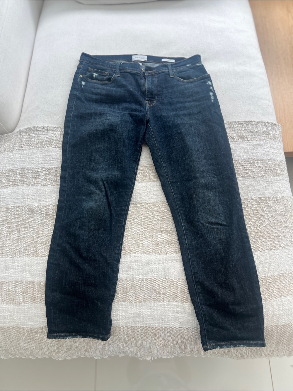 Frame Denim Dark Wash Skinny Jeans